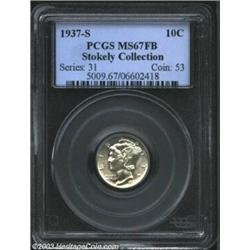 1937-S 10C MS67 Full Bands PCGS.