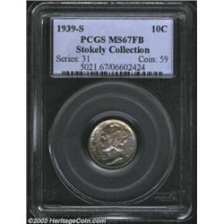 1939-S 10C MS67 Full Bands PCGS.