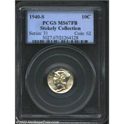 1940-S 10C MS67 Full Bands PCGS.