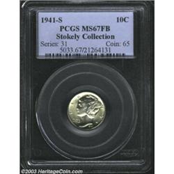 1941-S 10C MS67 Full Bands PCGS.