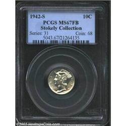 1942-S 10C MS67 Full Bands PCGS.