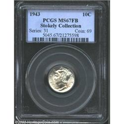 1943 10C MS67 Full Bands PCGS.