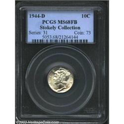 1944-D 10C MS68 Full Bands PCGS.