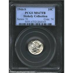 1944-S 10C MS67 Full Bands PCGS.