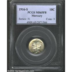 1916-S 10C MS65 Full Bands PCGS.