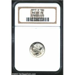 1917-S 10C MS65 Full Bands NGC.