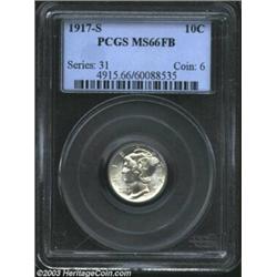 1917-S 10C MS66 Full Bands PCGS.