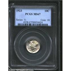 1923 10C MS67 PCGS.