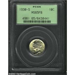 1930-S 10C MS65 Full Bands PCGS.