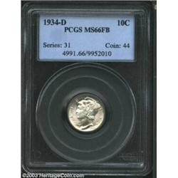 1934-D 10C MS66 Full Bands PCGS.