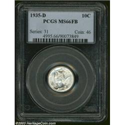 1935-D 10C MS66 Full Bands PCGS.