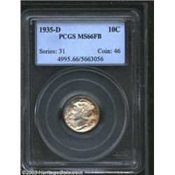 1935-D 10C MS66 Full Bands PCGS.