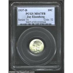 1937-D 10C MS67 Full Bands PCGS.