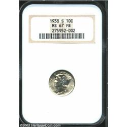 1938-S 10C MS67 Full Bands NGC.