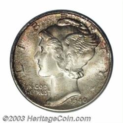 1940-S 10C MS68 Full Bands PCGS.