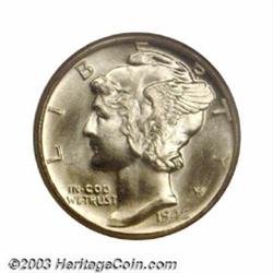1942-D 10C MS68 Full Bands NGC.