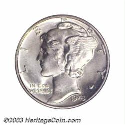 1943-D 10C MS68 Full Bands PCGS.
