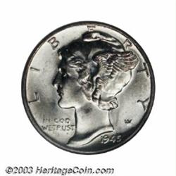 1945 10C MS65 Full Bands ANACS.