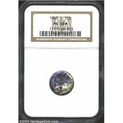 1945-D 10C MS68 * NGC.