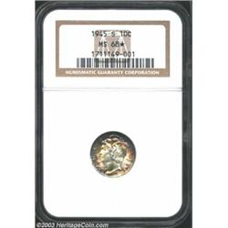 1945-S 10C MS68 NGC.