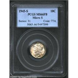 1945-S 10C Micro S MS66 Full Bands PCGS.