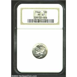 1942 10C PR67 NGC.