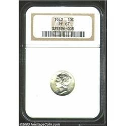 1942 10C PR67 NGC.