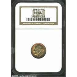 1958-D 10C MS68 * NGC.