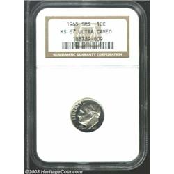 1965 10C SMS MS67 Deep Cameo NGC.