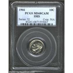 1966 10C SMS MS68 Cameo PCGS.