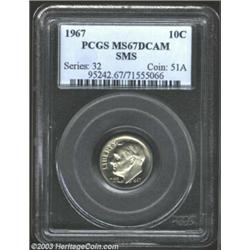 1967 10C SMS MS67 Deep Cameo PCGS.