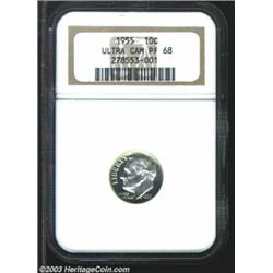 1955 10C PR68 Ultra Cameo NGC.