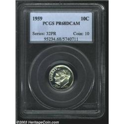1959 10C PR68 Deep Cameo PCGS.