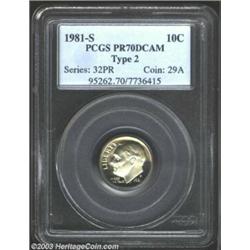 1981-S 10C Type Two PR70 Deep Cameo PCGS.