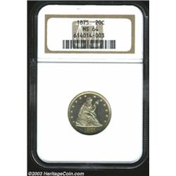 1875 20C MS64 NGC.