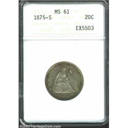 1875-S 20C MS61 ANACS.