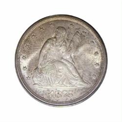 1875-S 20C MS65 PCGS.