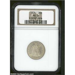 1876 20C MS64 NGC.