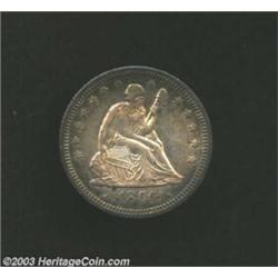1855-O 25C Arrows AU50 Scratched Uncertified.