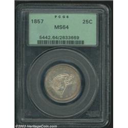 1857 25C MS64 PCGS.