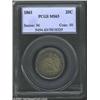 Image 1 : 1861 25C MS63 PCGS.