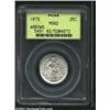 Image 1 : 1873 25C Arrows MS62 PCGS.
