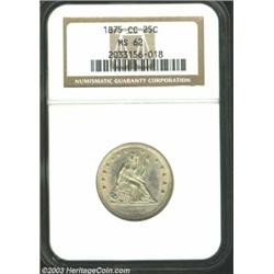 1875-CC 25C MS62 NGC.