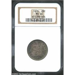 1876 25C MS64 NGC.
