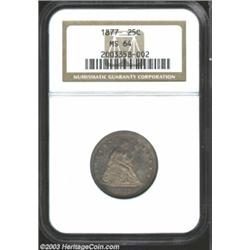 1877 25C MS64 NGC.