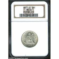 1877-CC 25C MS64 NGC.