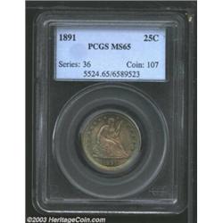 1891 25C MS65 PCGS.