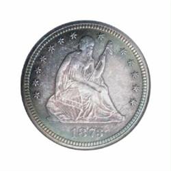 1873 25C No Arrows PR66 NGC.