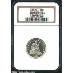 1876 25C PR65 Cameo NGC.