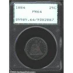 1884 25C PR64 PCGS.